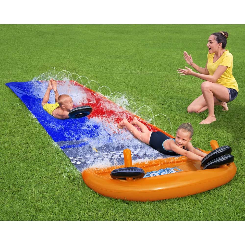 Bestway - H2OGO Splashy Speedway Water Slide 488cm - Inflatable Pool Float