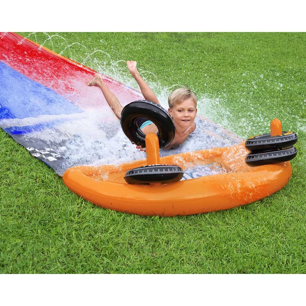 Bestway - H2OGO Splashy Speedway Water Slide 488cm - Inflatable Pool Float