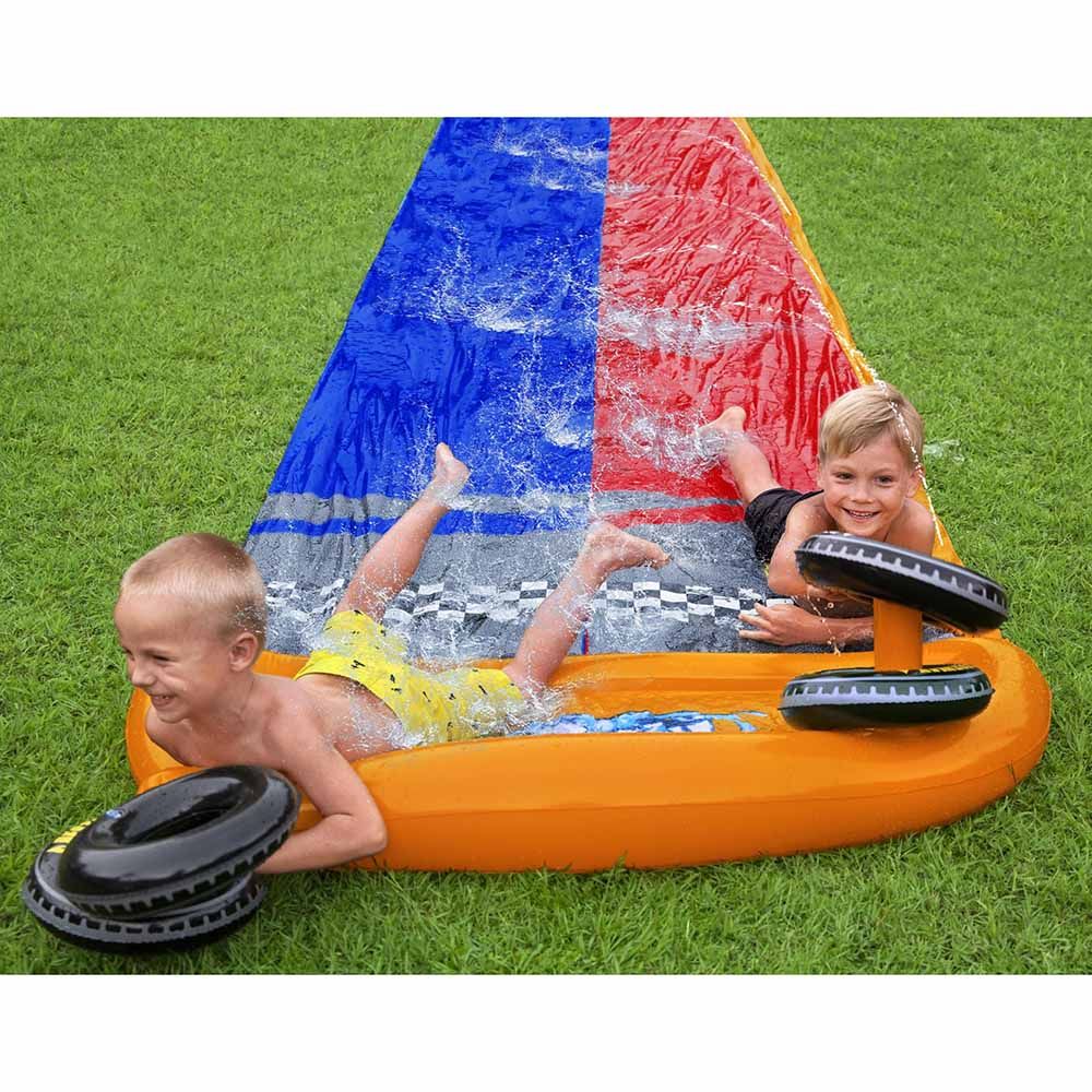 Bestway - H2OGO Splashy Speedway Water Slide 488cm - Inflatable Pool Float