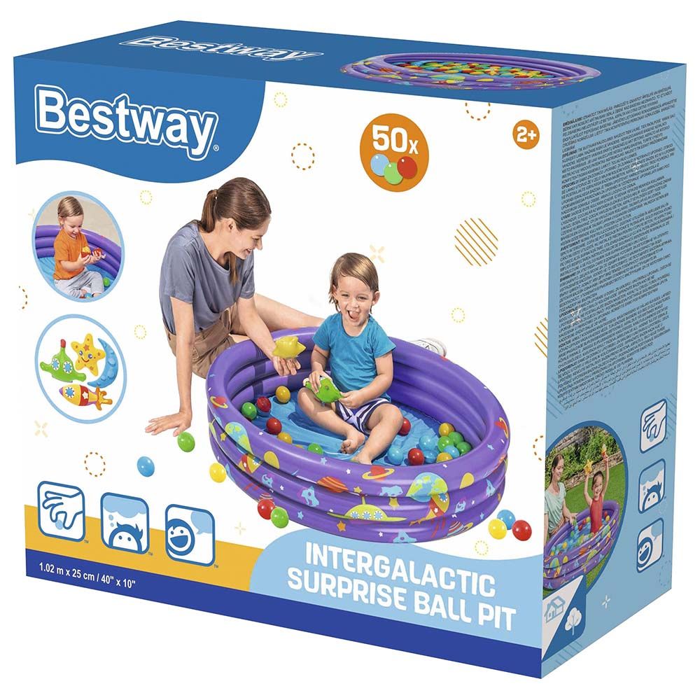 Bestway - Intergalactic Ball Pit Play Pool Set - Purple