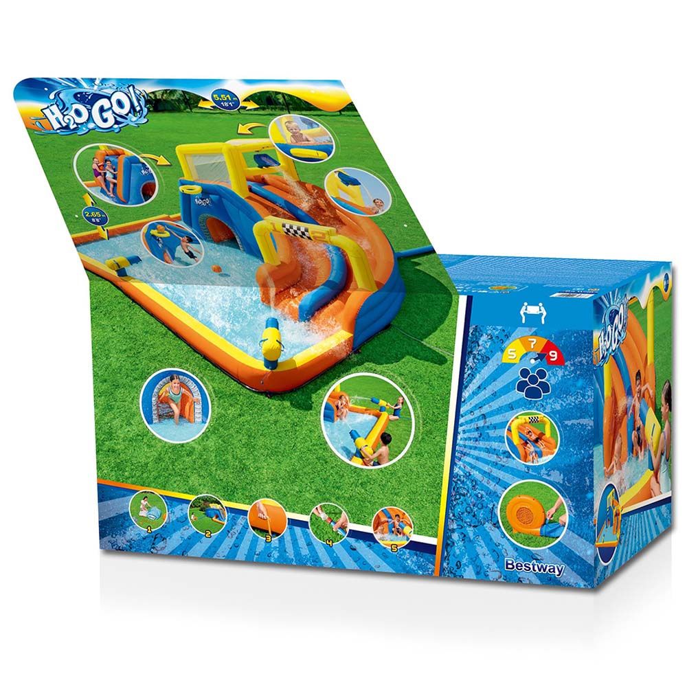 Bestway - Super Speedway Mega Water Park 551 x 502 x 265 cm 