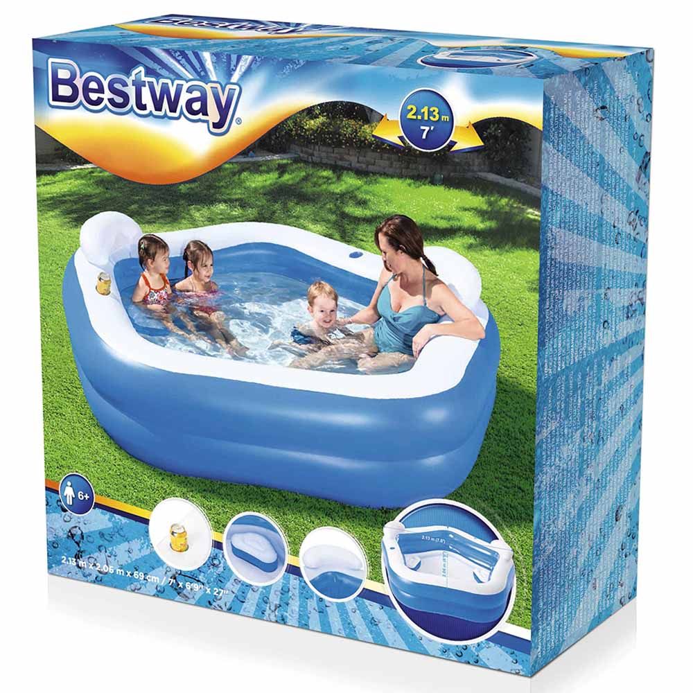 Bestway - Family Pool Fun 213 x 206 x 69 cm