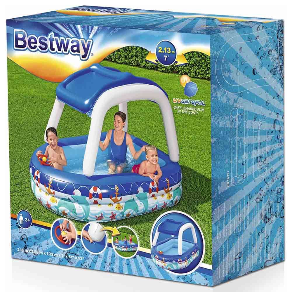 Bestway - Family Pool Sea Captain 213x155x132cm