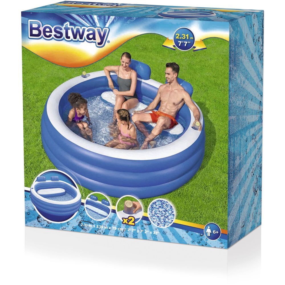 Bestway - Family Pool - Splash Paradise 231x219x79cm