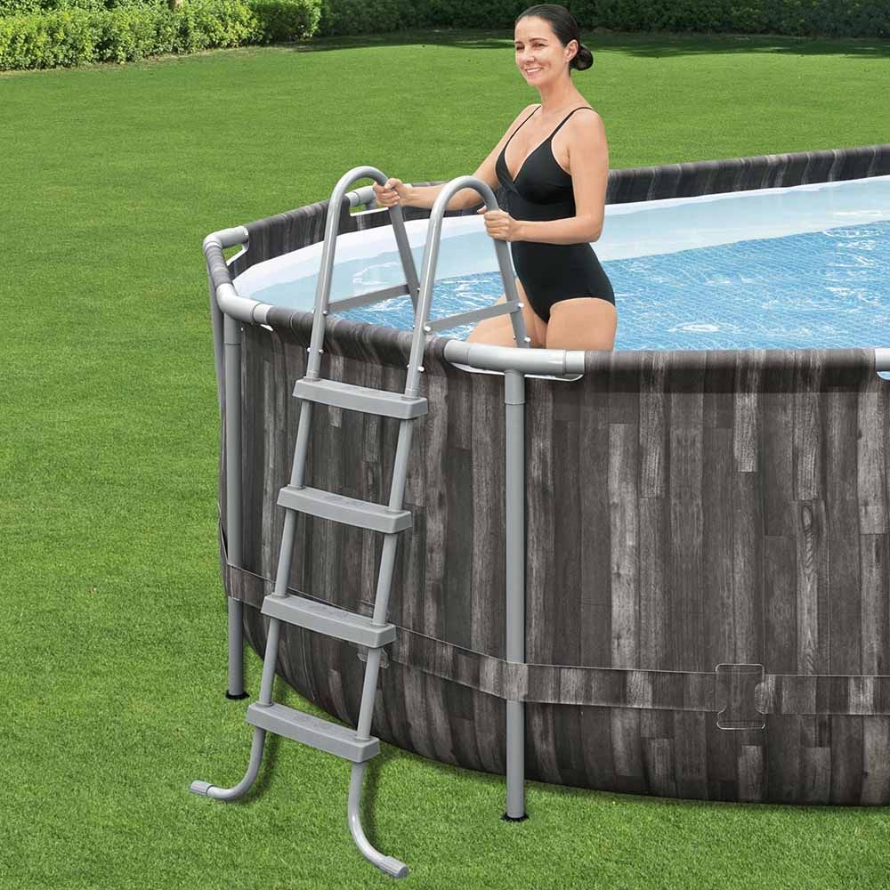 Bestway - Pool set Power steel Oval - 610x366x122cm