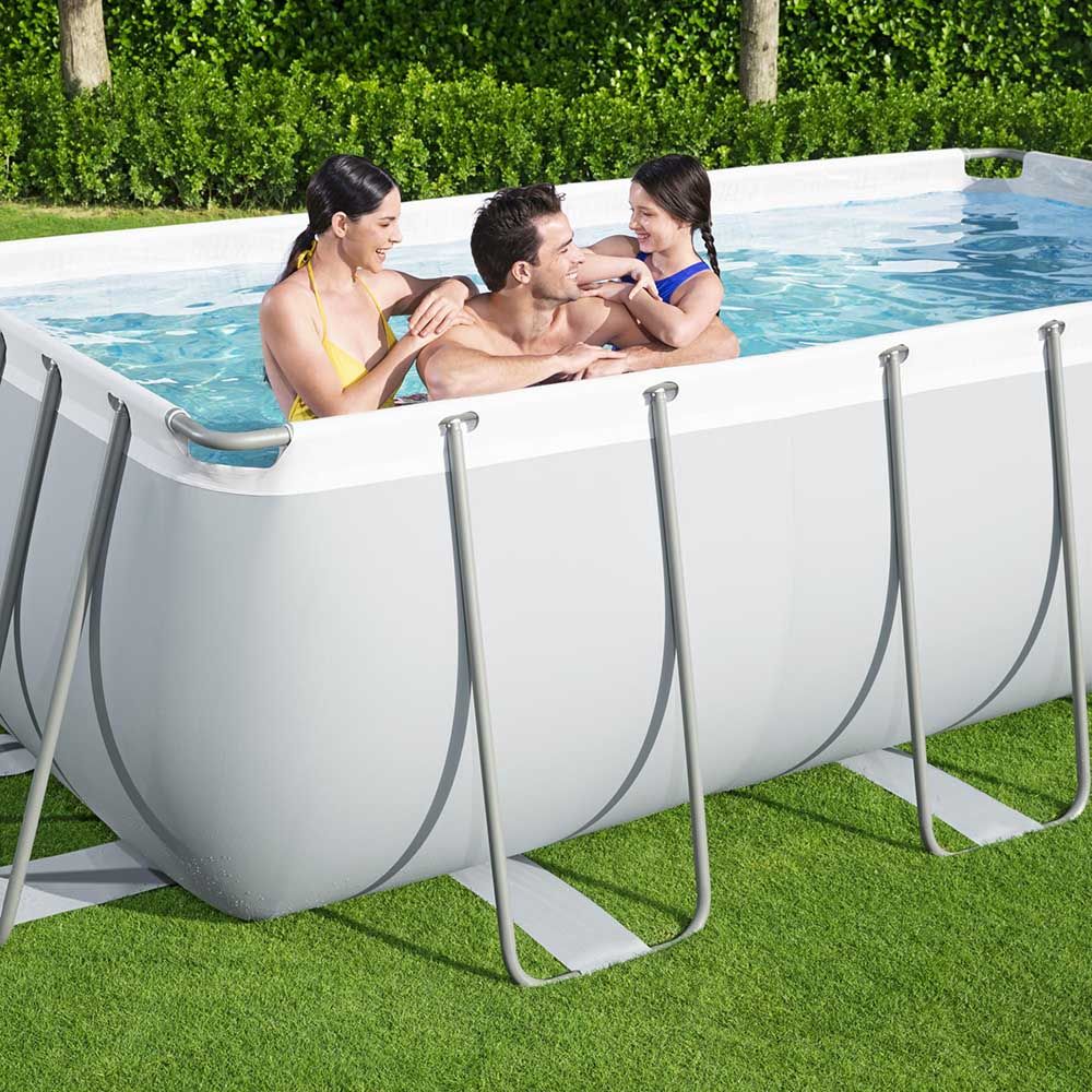 Bestway - Power Steel Rectangular Pool Set 404 x 201 x 100 cm