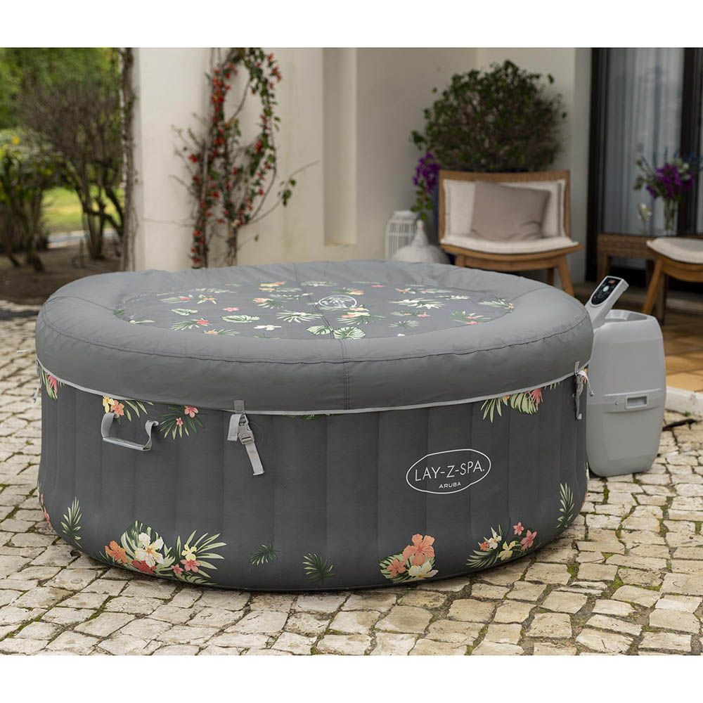 Bestway - Aruba AirJet Inflatable Hot Tub Spa 170 x 66 cm - Grey