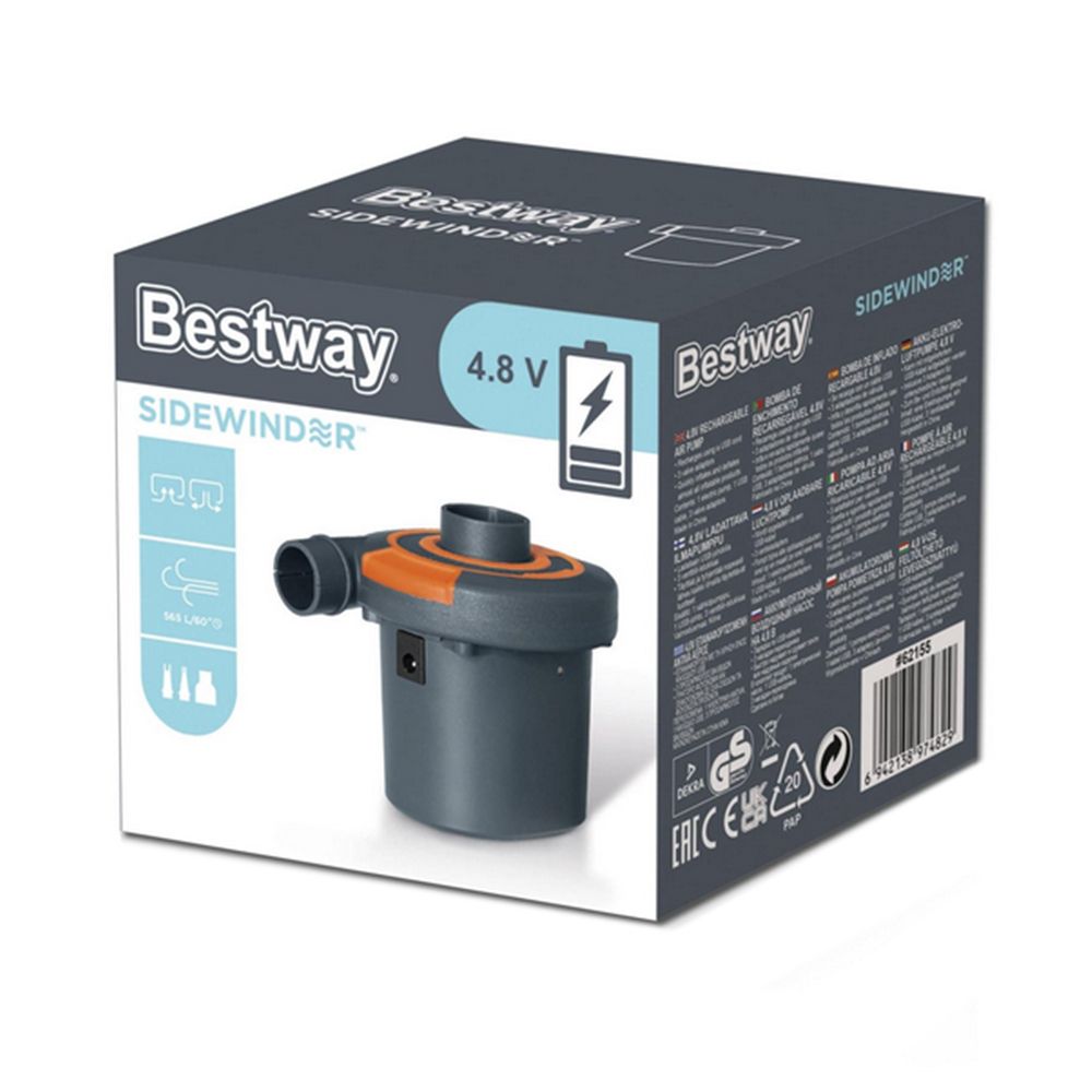 Bestway - Sidewinder 4.8V Rechargeable Air Pump