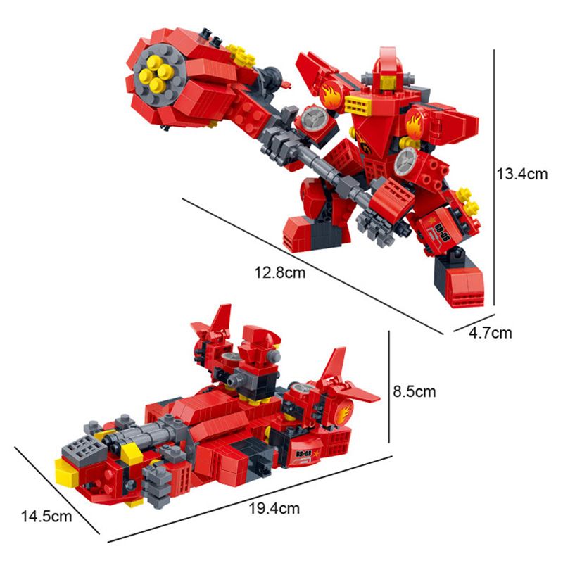 Banbao - 2-in-1 Mech II Building Set 351pcs