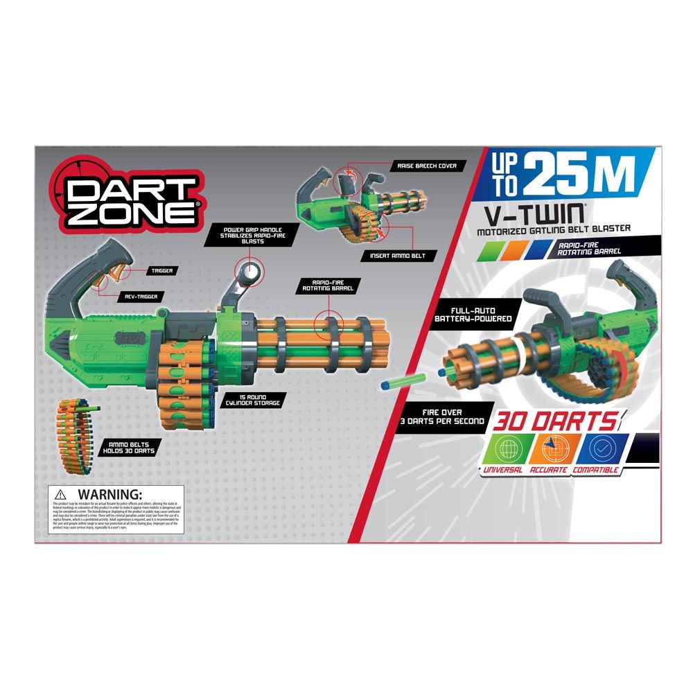 Dart Zone - V-Twin Motorized Gatling Belt Blaster