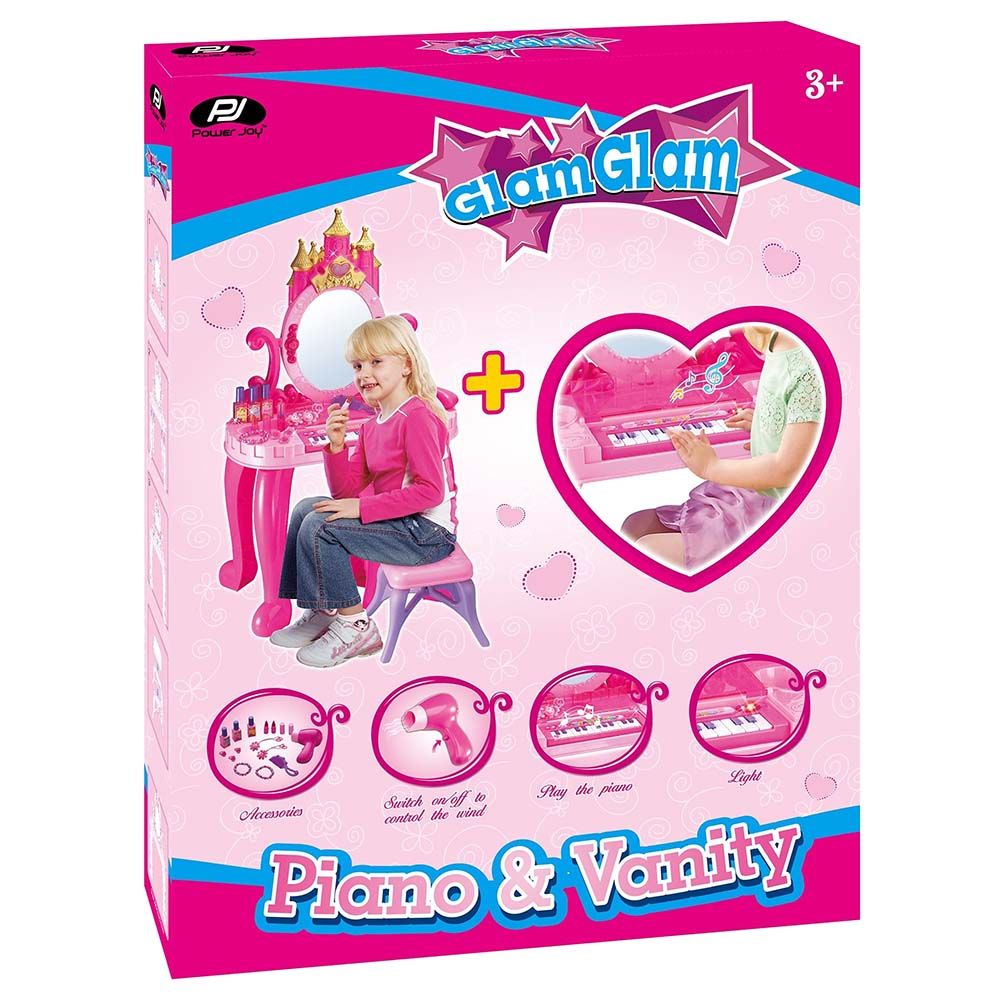 Power Joy - Glamglam Piano & Vanity Set - Pink