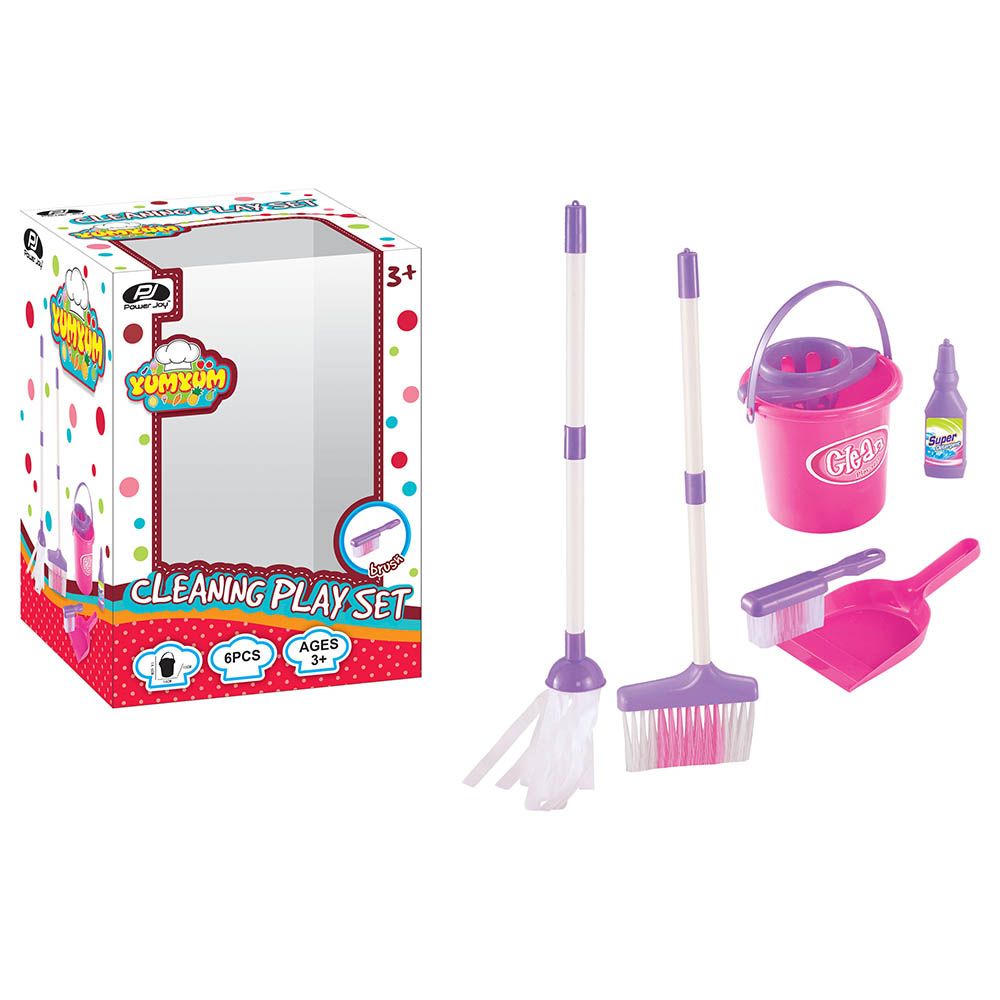 Power Joy - Yumyum Cleaning Play Set - Pink