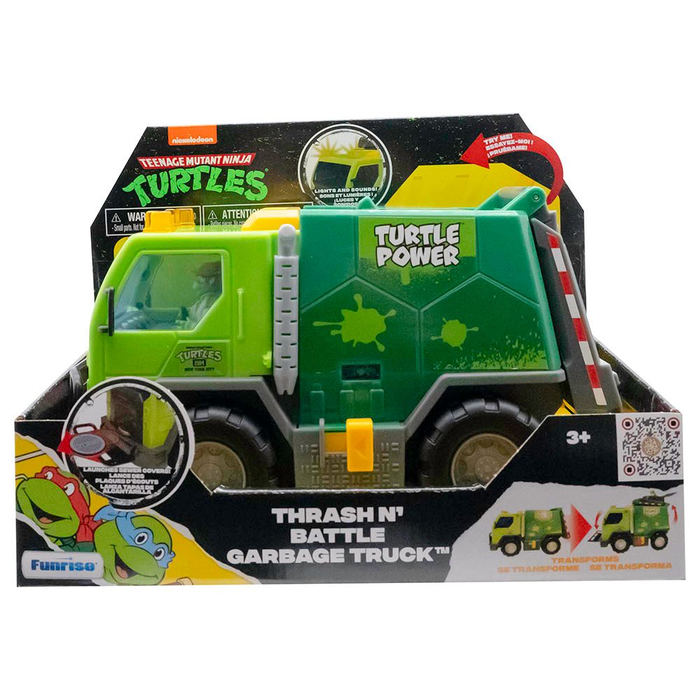 Nickelodeon - TMNT Battery Operated Thrash N Battle Garbage Truck