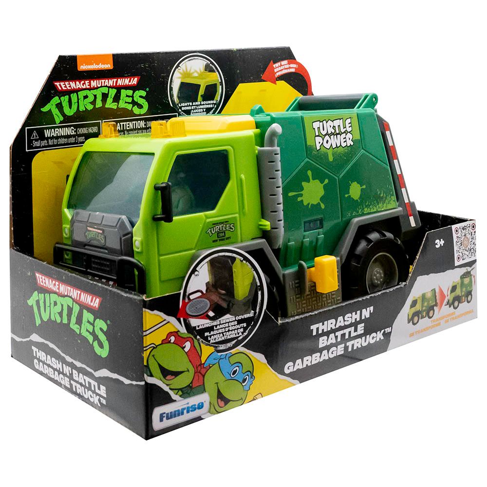 Nickelodeon - TMNT Battery Operated Thrash N Battle Garbage Truck