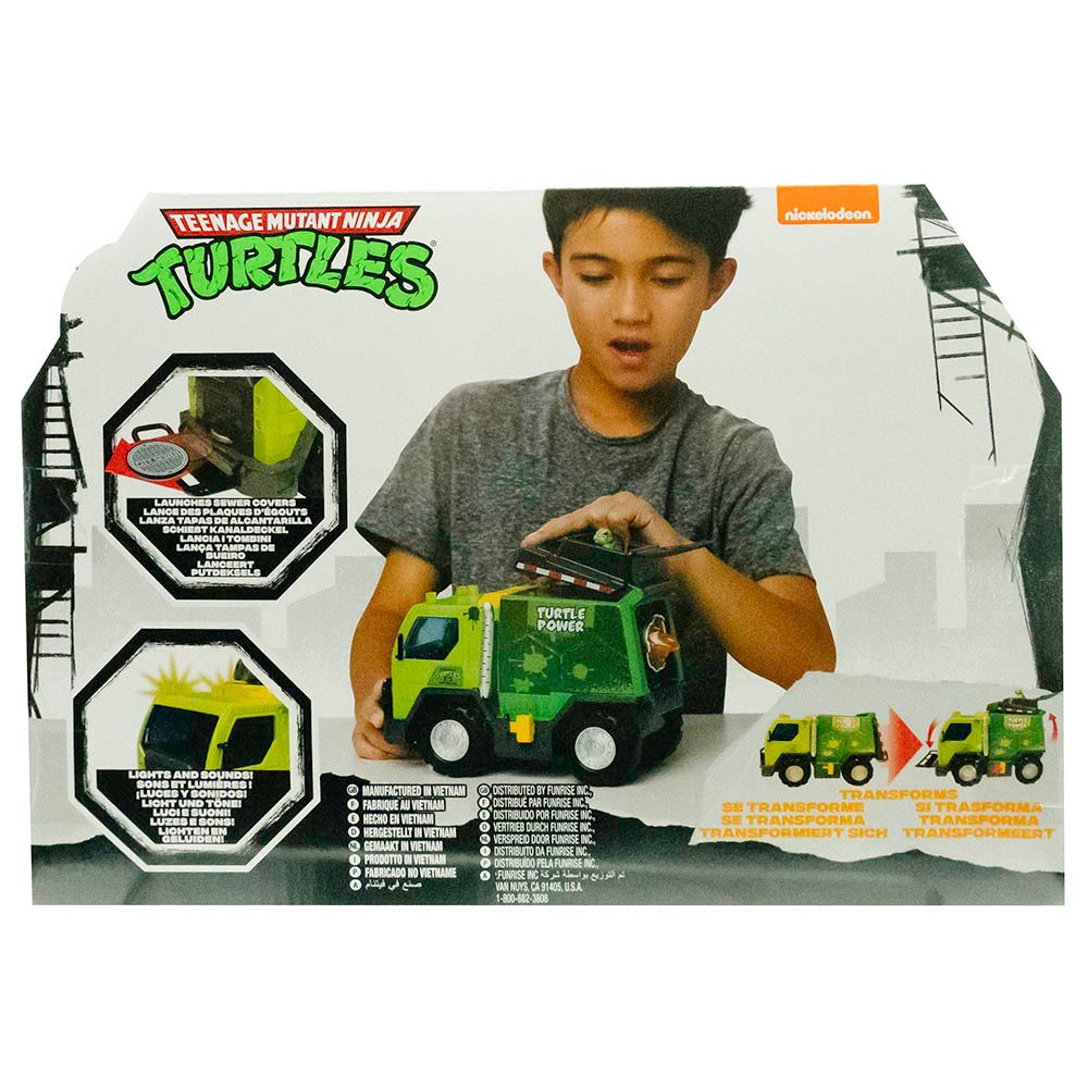 Nickelodeon - TMNT Battery Operated Thrash N Battle Garbage Truck