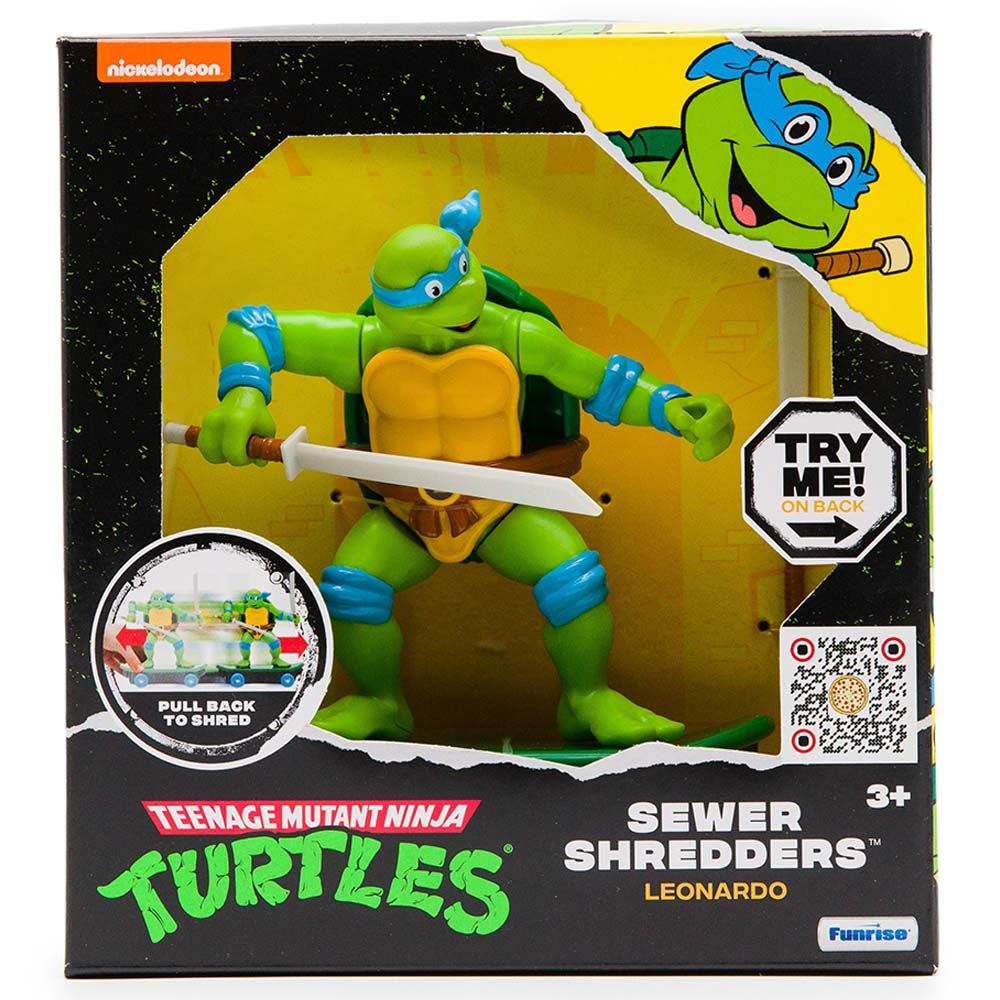 Nickelodeon - TMNT Rip Cord Sewer Shredders Classic Figure - Style May Vary