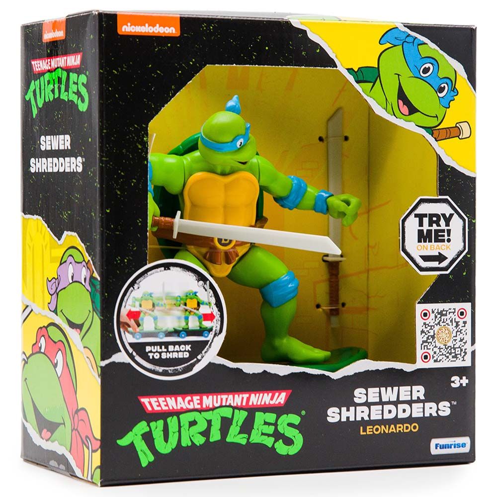 Nickelodeon - TMNT Rip Cord Sewer Shredders Classic Figure - Style May Vary