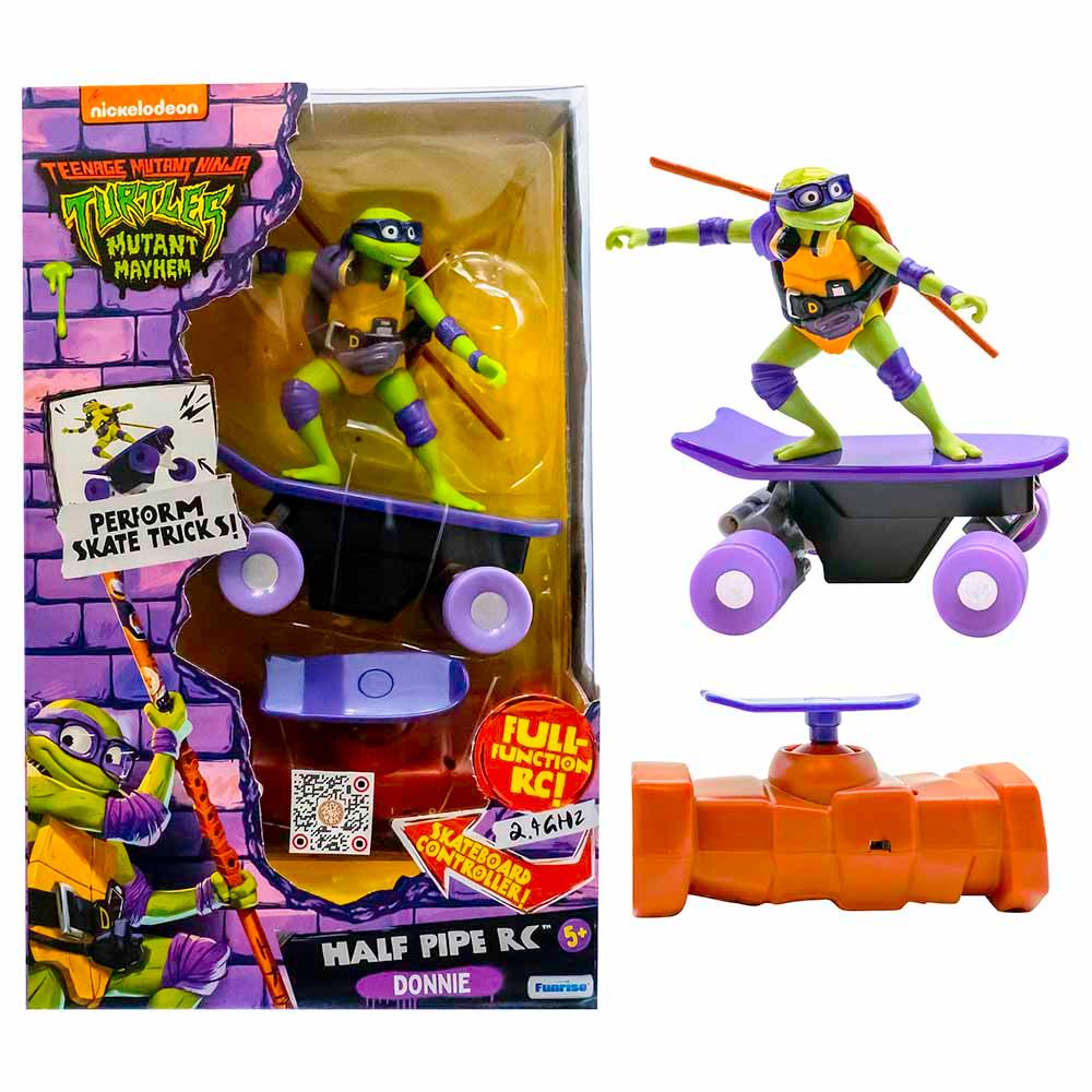 Nickelodeon - TMNT Movie Remote Control Half Pipe Vehicle Set - Style May Vary