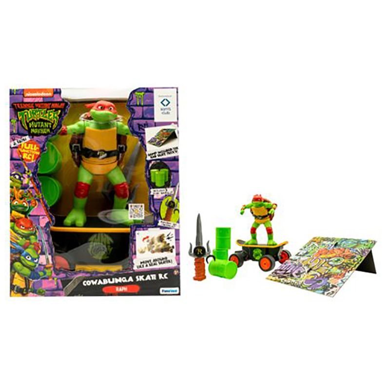 Nickelodeon - TMNT Movie Remote Control Cowabunga Skate Action Figure Set