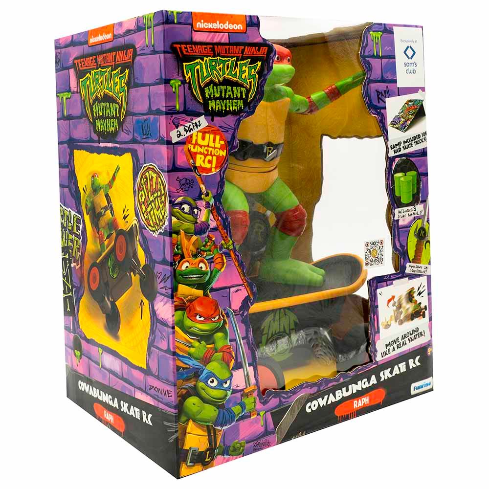 Nickelodeon - TMNT Movie Remote Control Cowabunga Skate Action Figure Set