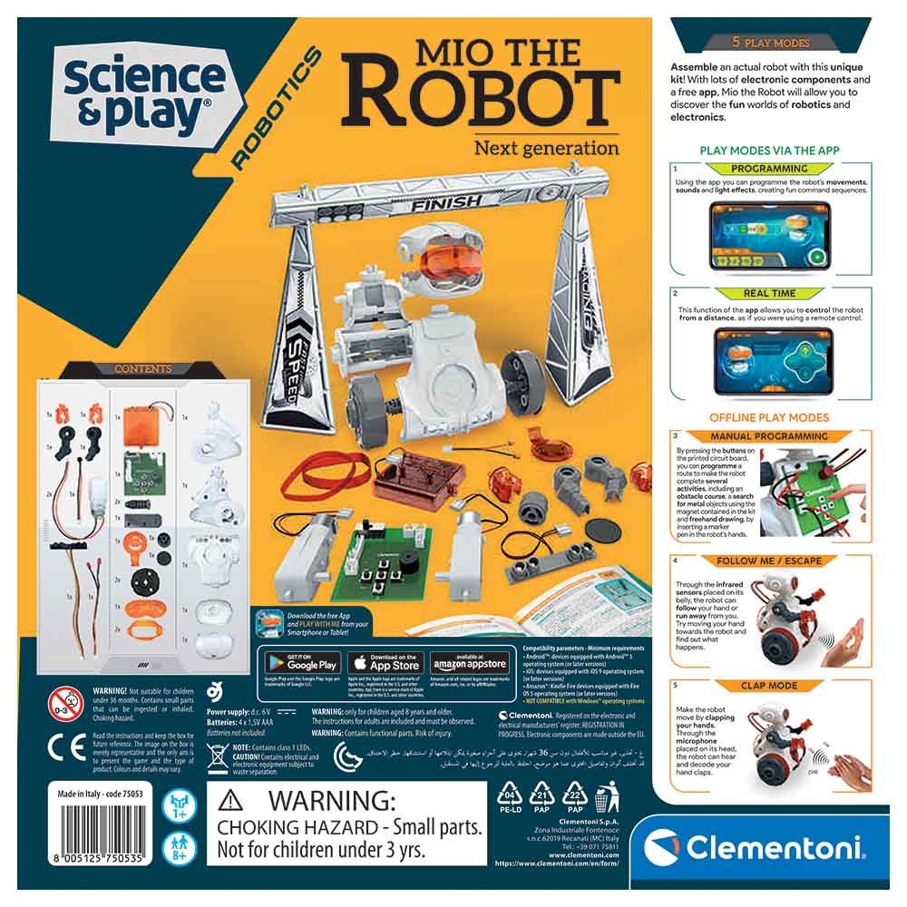 Clementoni - Battery Operated Mio The Robot