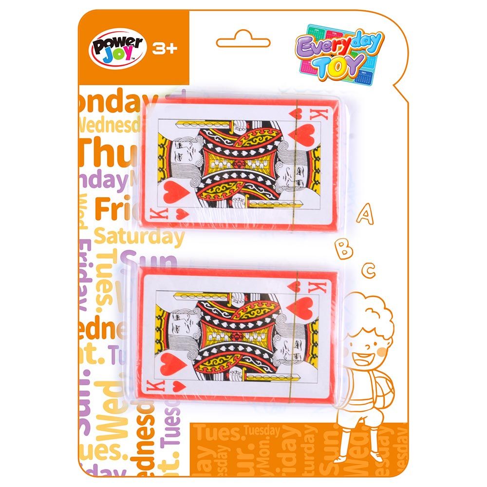 Power Joy - Everyday Toy 54 Deck Playing Cards - Pack of 2