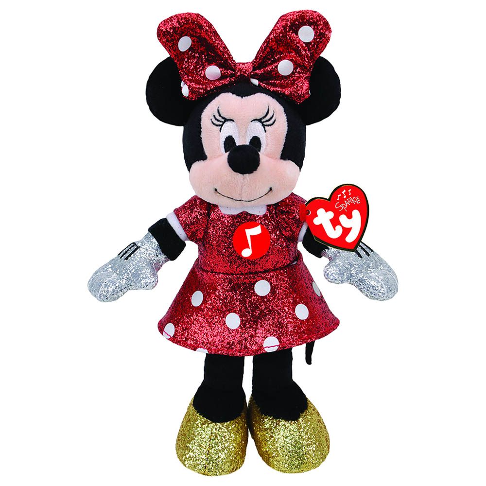 TY - Disney Minnie w/ Sound - Medium - Sparkle Red