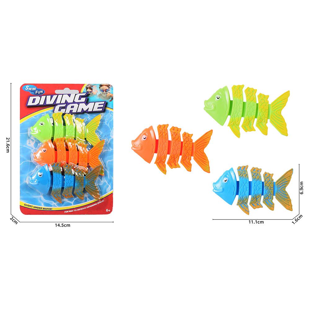 Mondo - Diving Squiggle Wiggle Toys - 3pcs