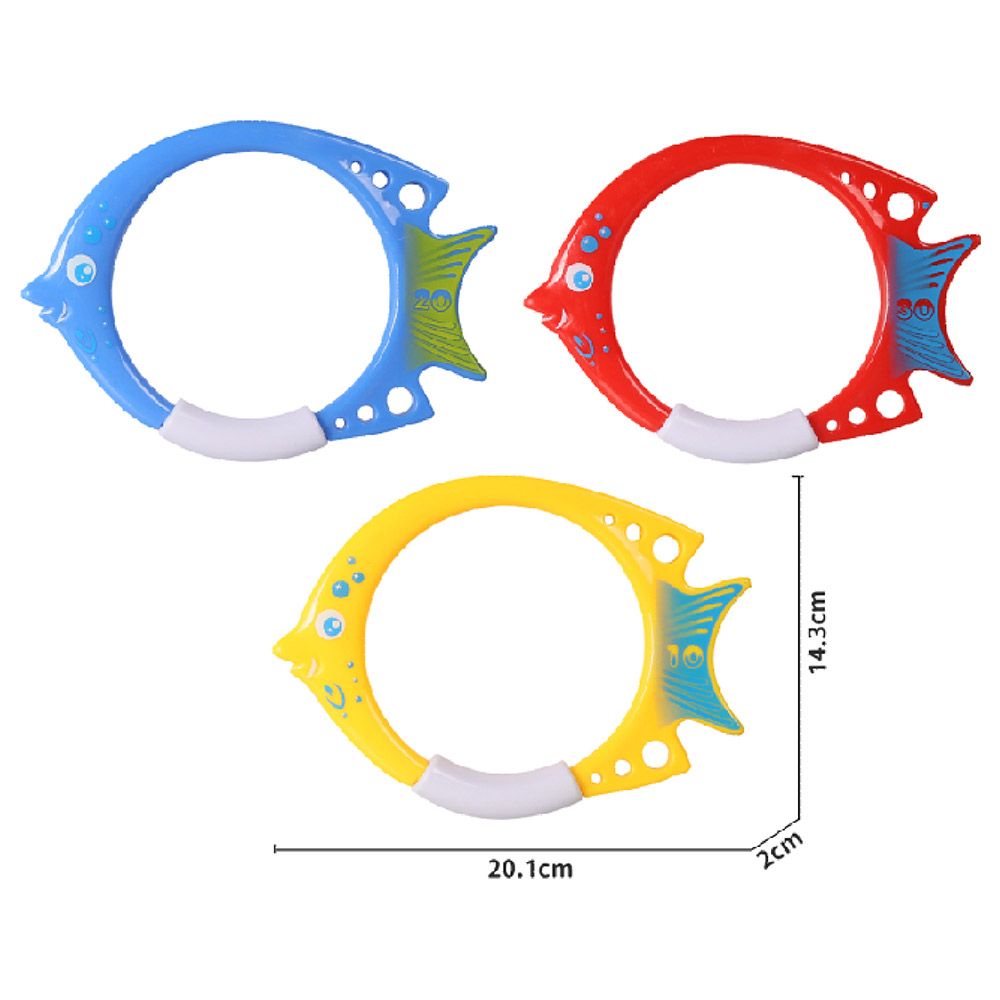 Mondo - Diving Fish Ring Toys - 3pcs