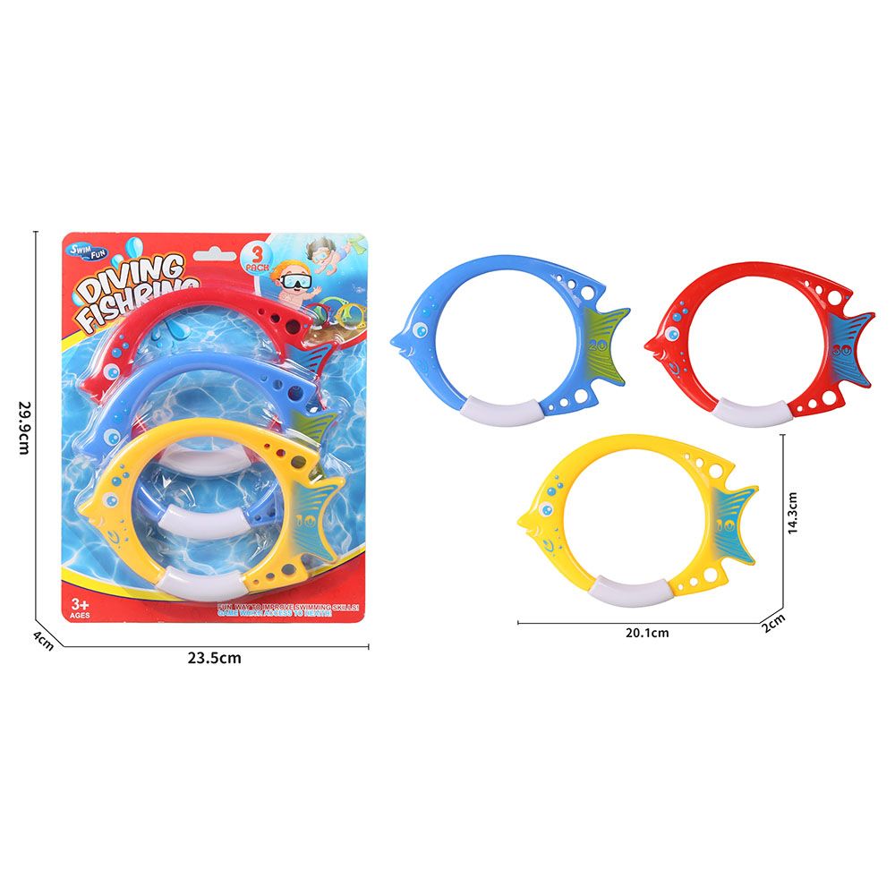 Mondo - Diving Fish Ring Toys - 3pcs