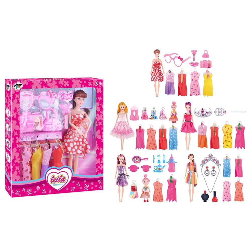 Power Joy - Leila Modern Girl Fashion Doll - Assorted 1 pc