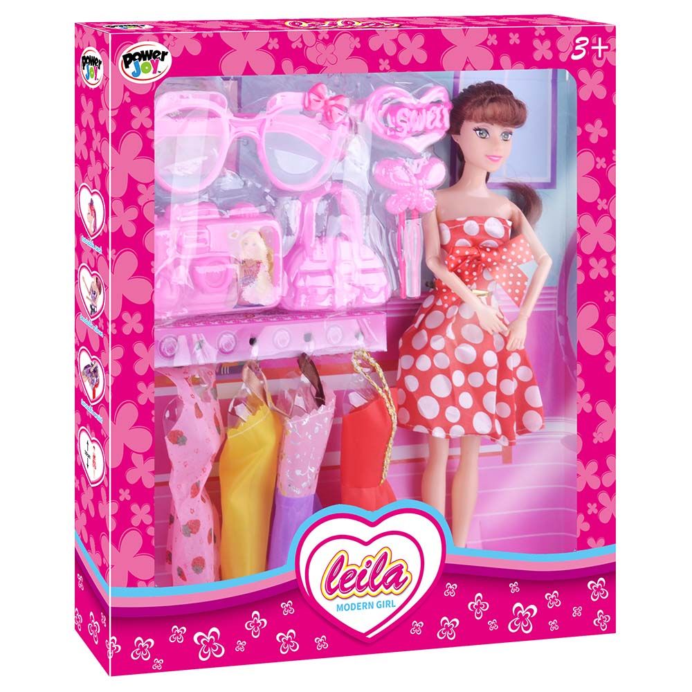 Power Joy - Leila Modern Girl Fashion Doll - Assorted 1 pc