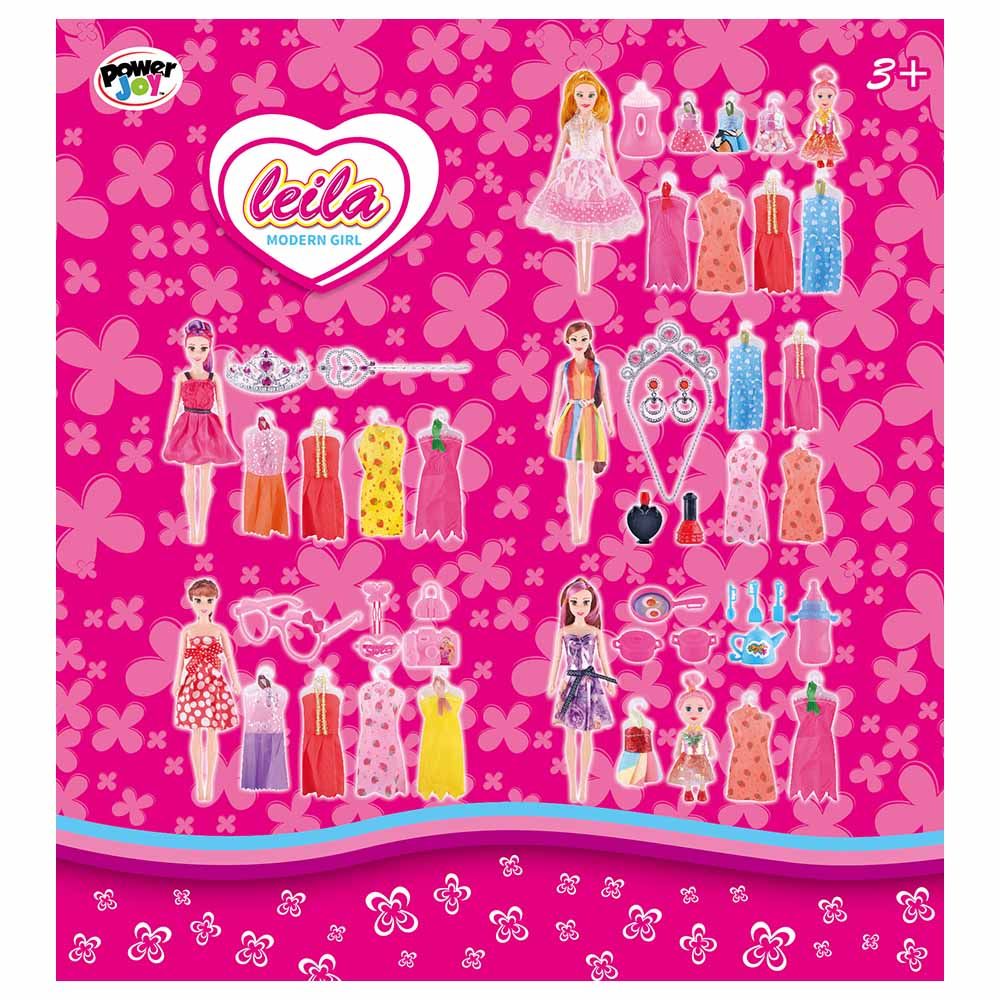 Power Joy - Leila Modern Girl Fashion Doll - Assorted 1 pc