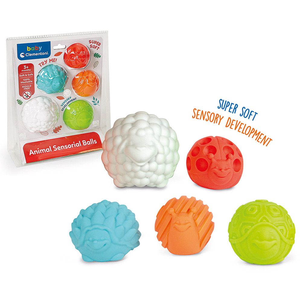 Clementoni - Baby Animal Sensory Balls