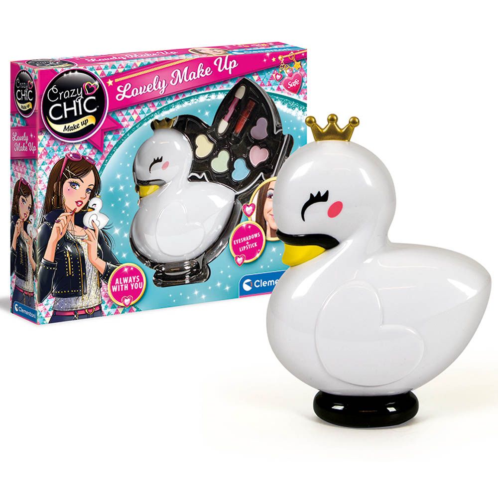 Clementoni - Crazy Chic Lovely Pet Swan Makeup Palette