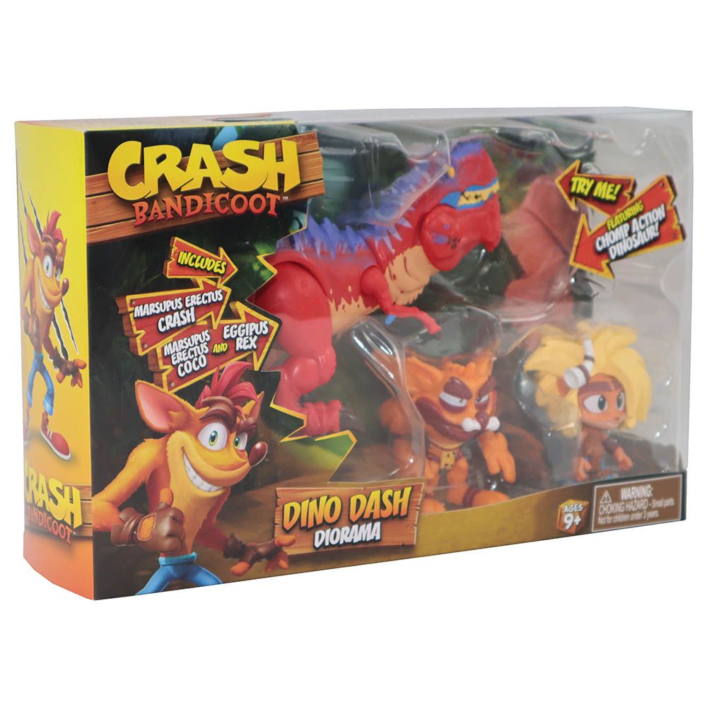 Crash - 2.5-Inch Dino Dash Diorama Playset