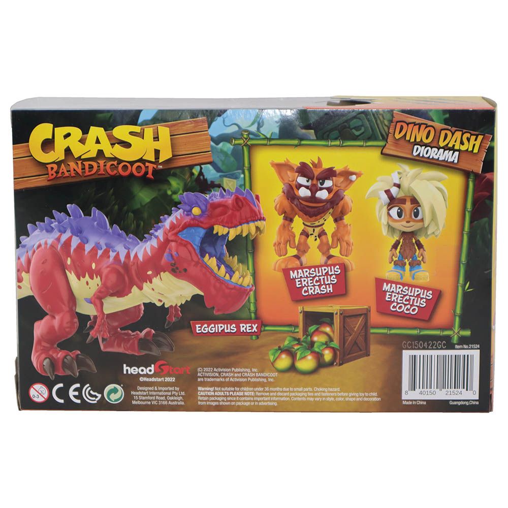 Crash - 2.5-Inch Dino Dash Diorama Playset