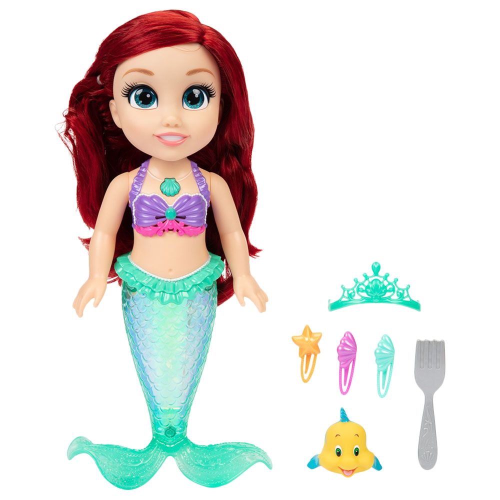 Disney - Princess Doll Ariel Singing Friend - 14-Inch