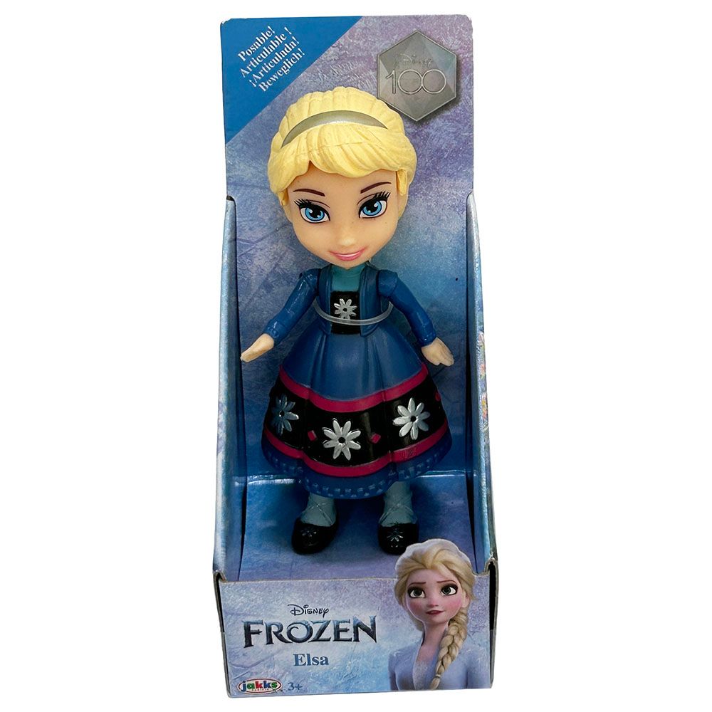 Disney - Mini Princess Doll - Elsa With Hair Bond - 3-Inch