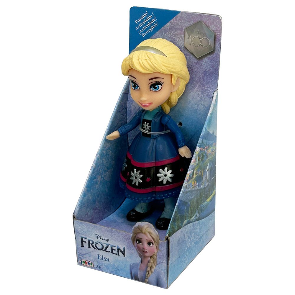 Disney - Mini Princess Doll - Elsa With Hair Bond - 3-Inch