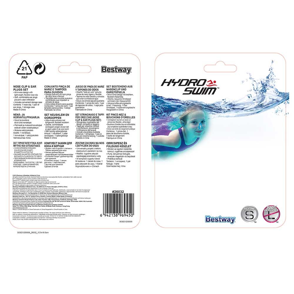 Bestway - Hydro Swim Nose Clip & Ear Plug Set