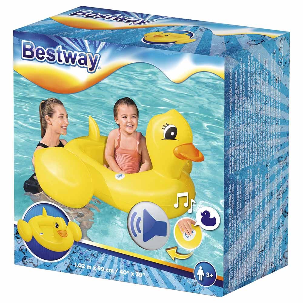 Bestway - UV Care Fun Speakers Duck Baby Boat - yellow - Inflatable Pool Float