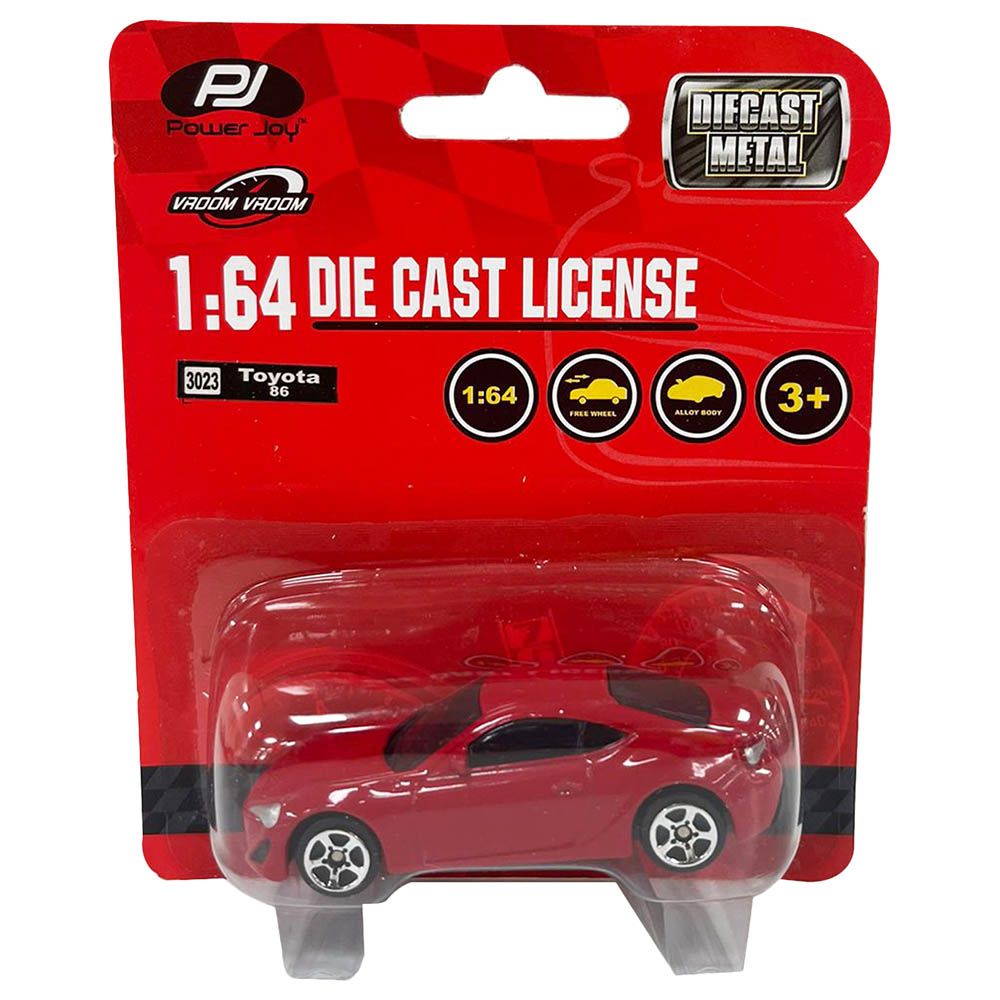 Power Joy - Vroom Diecast Unif Licensed Car 12A - Assorted 1pc