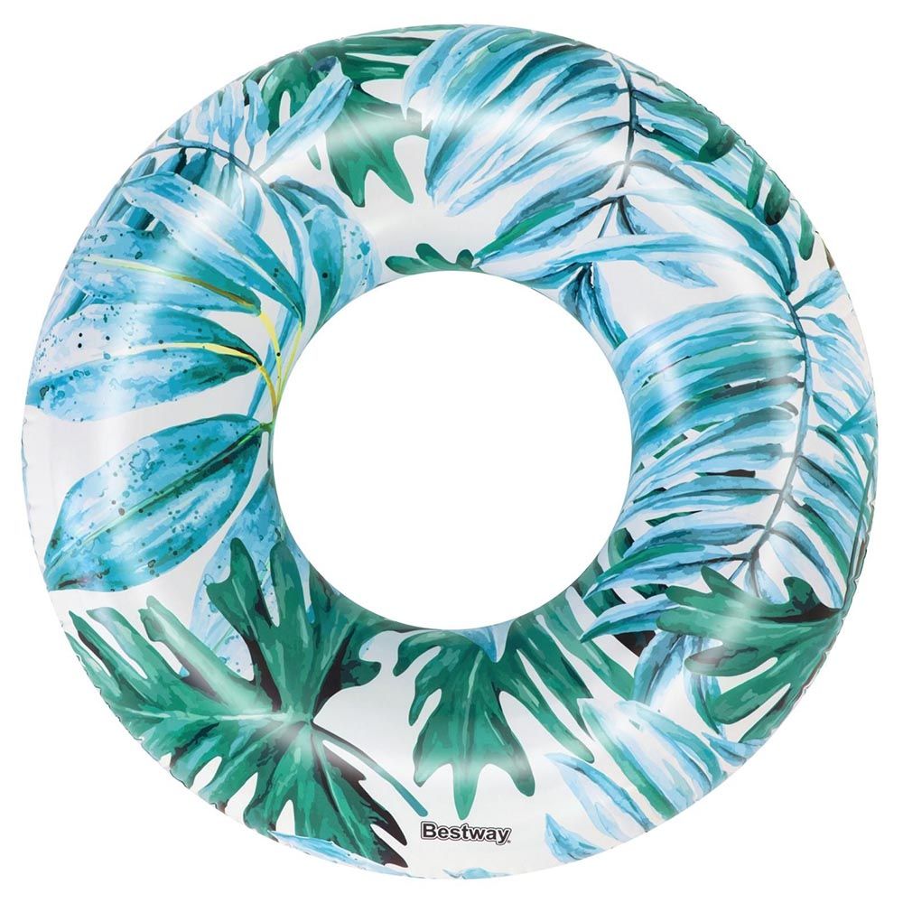 Bestway - Tropical Palms Swim Ring 119cm - 1pc Assorted - Inflatable Pool Ring