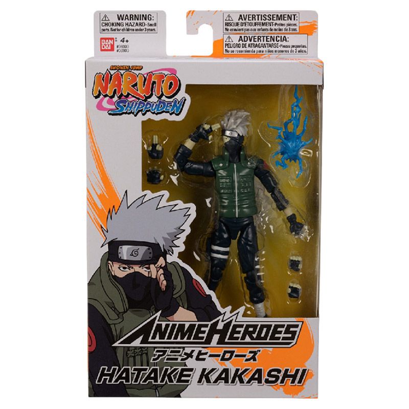 Bandai - Anime Heroes Naruto Hatake Kakashi 6.5-inch