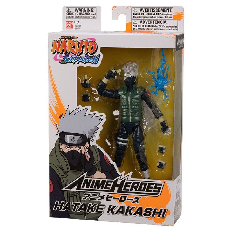 Bandai - Anime Heroes Naruto Hatake Kakashi 6.5-inch