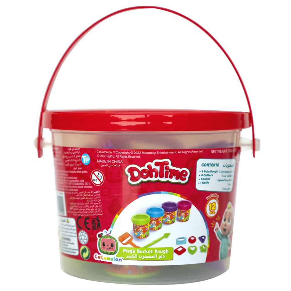 DohTime - Cocomelon Mega Dough Bucket W/ Tools 