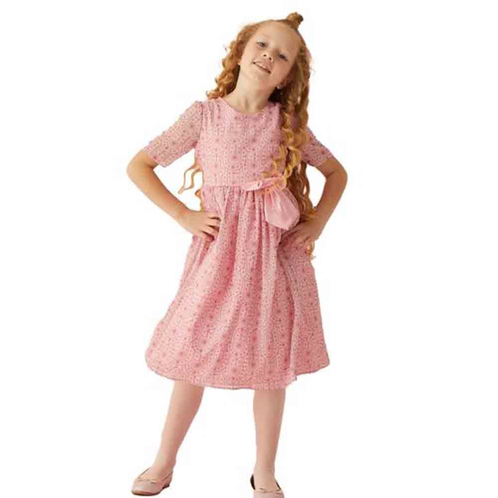 Hayati Girl - Bow Chic Dress - Pink