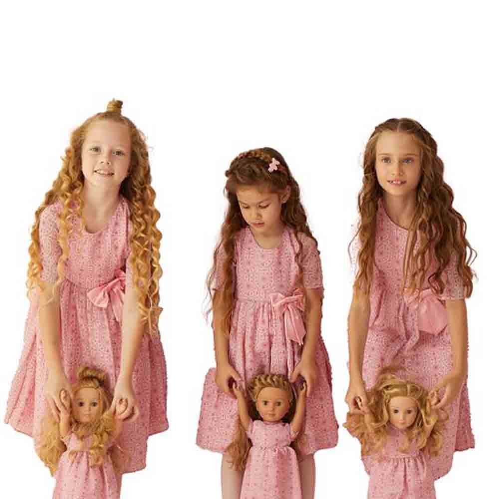 Hayati Girl - Bow Chic Dress - Pink