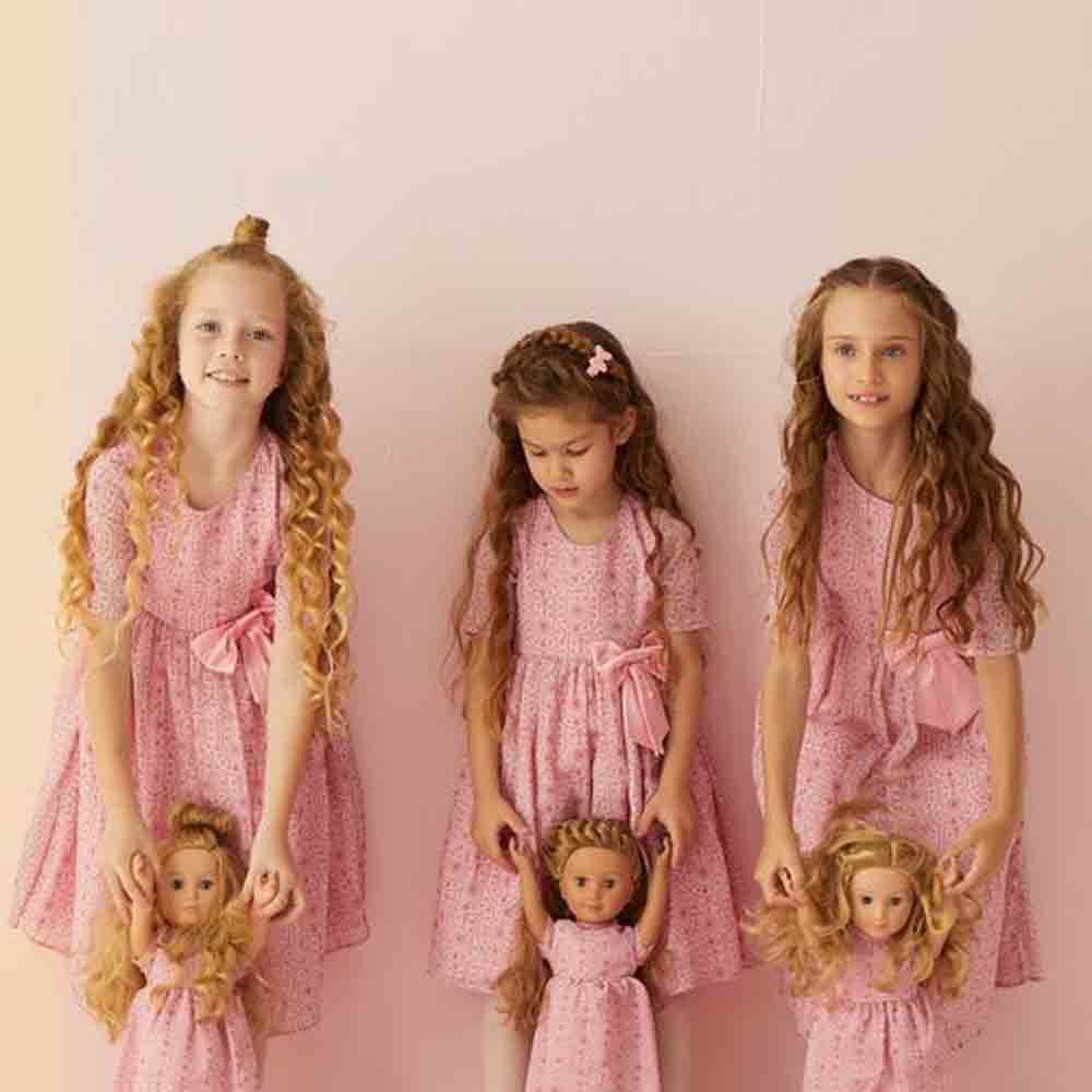 Hayati Girl - Bow Chic Dress - Pink